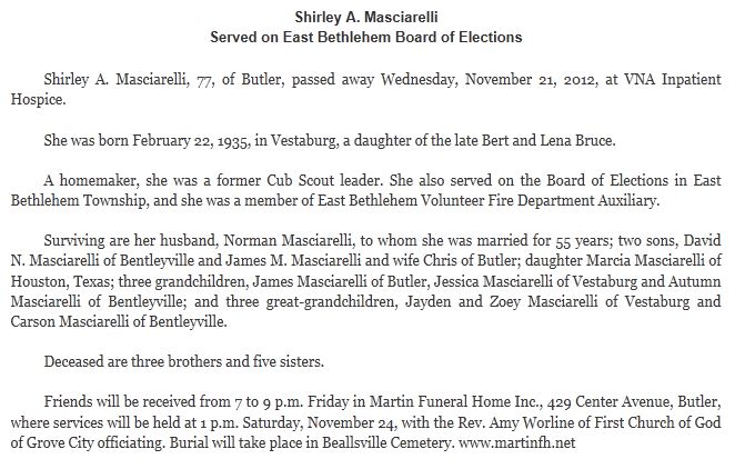 Shirley A. Masciarelli